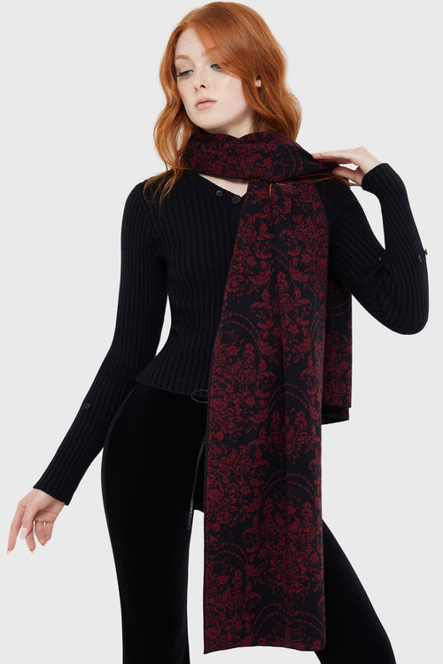 killstar Fiend Scarf Black/Red