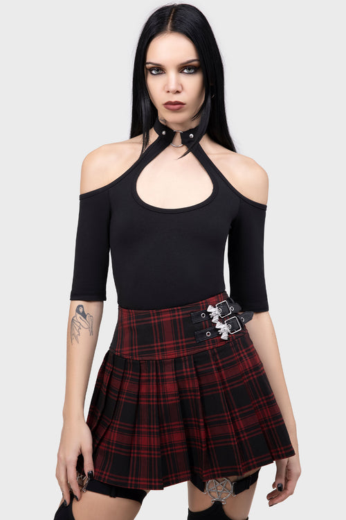 Killstar Fiendish Stockings Black