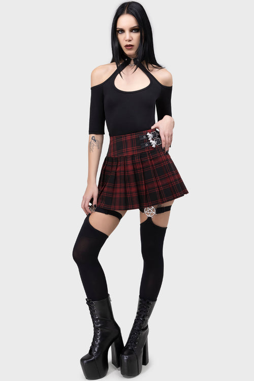 Killstar Fiendish Stockings Black