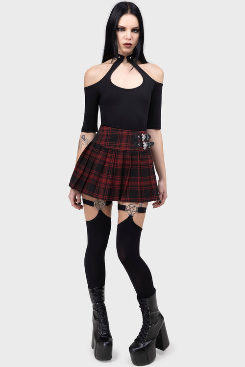 killstar Fiendish Stockings Black