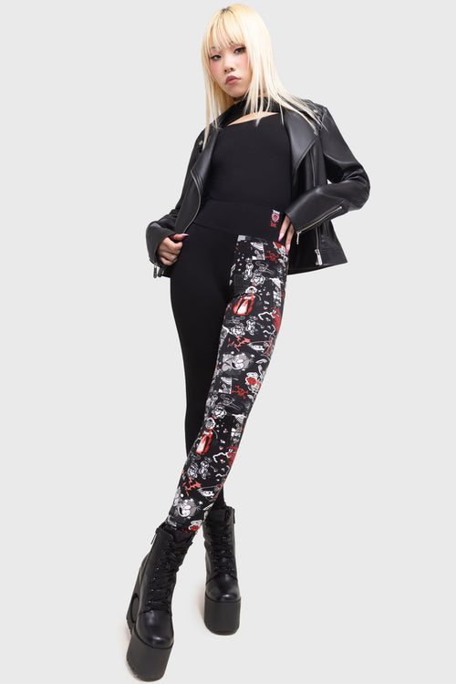 Killstar Fighting Crime Leggings Multi