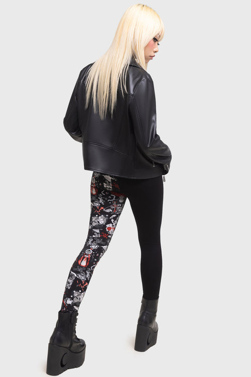 Killstar Fighting Crime Leggings Multi