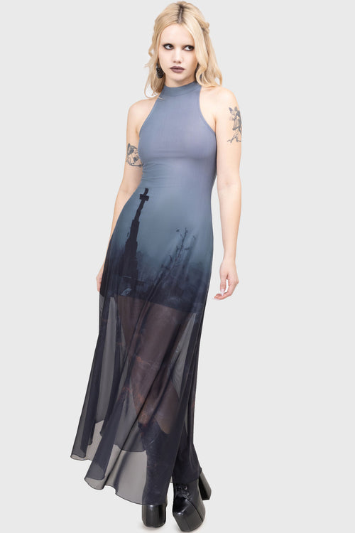 Killstar Final Rest Dress Gunmetal