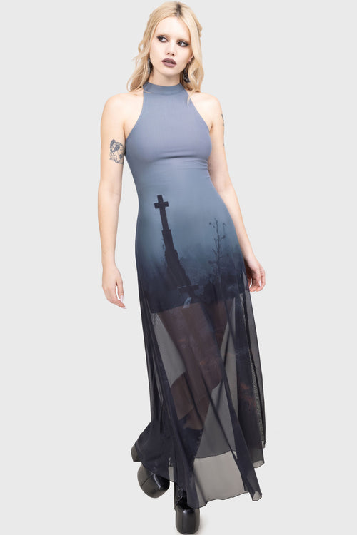 Killstar Final Rest Dress Gunmetal
