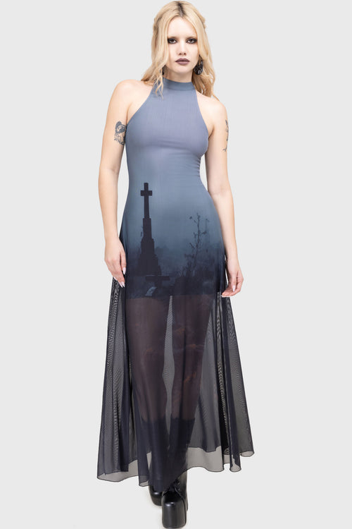 killstar Final Rest Dress Gunmetal