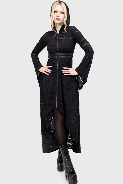 Killstar Forgotten Vale Cloak Gunmetal