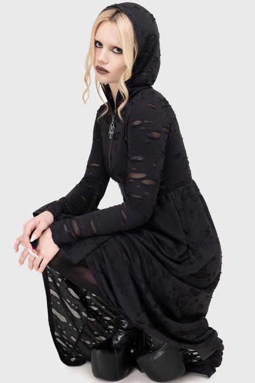 Killstar Forgotten Vale Cloak Gunmetal