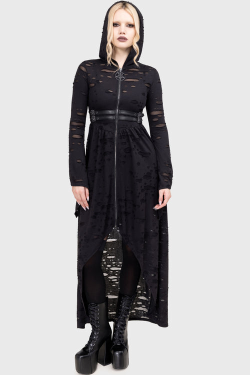 killstar Forgotten Vale Cloak Gunmetal