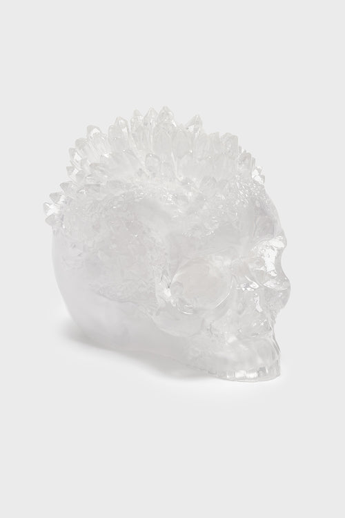 Killstar Geode Crystal Skull Ornament White