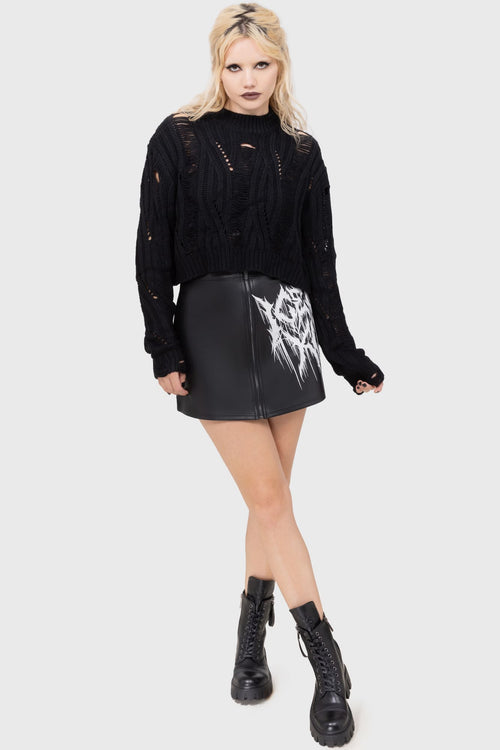 Killstar Ghastmark Sweater Black