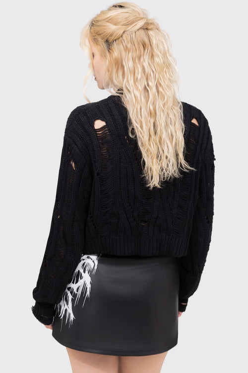 Killstar Ghastmark Sweater Black