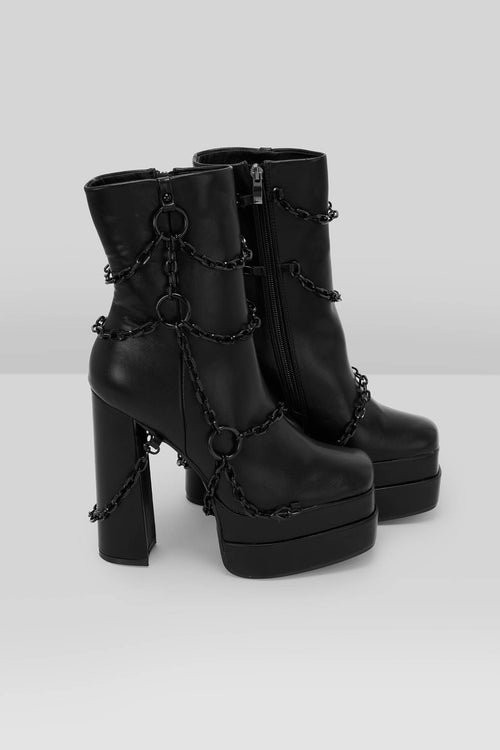 Killstar Gloomed And Doomed Boots Black