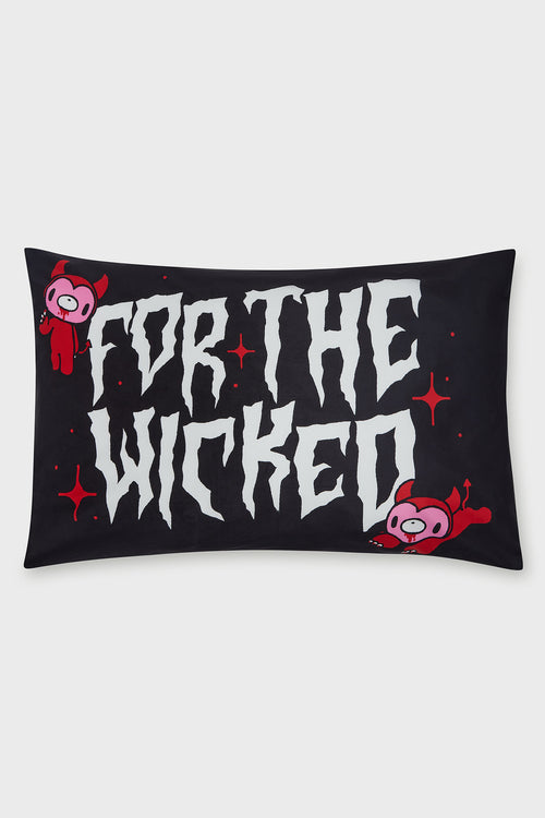 Killstar Gloomy Bear Pillowcases Set Black