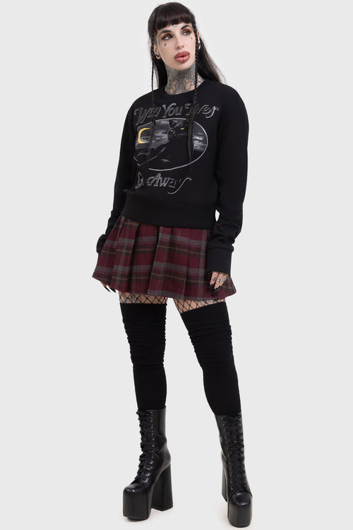 Killstar Go Away Sweatshirt Black
