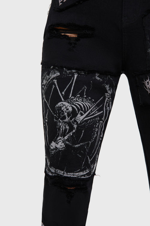 Killstar Grail Of Loathing Skinny Jeans Black