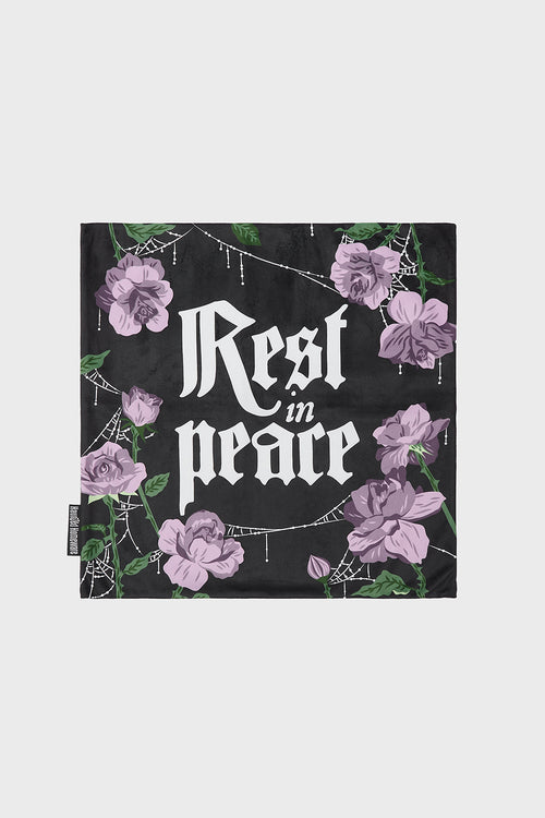 Killstar Grave Bloom Cushion Cover Black