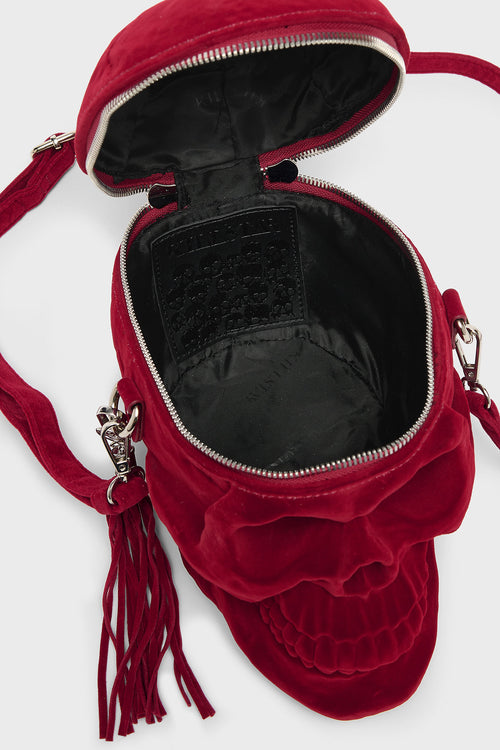 Killstar Grave Digger Skull Handbag [BLOOD] Red