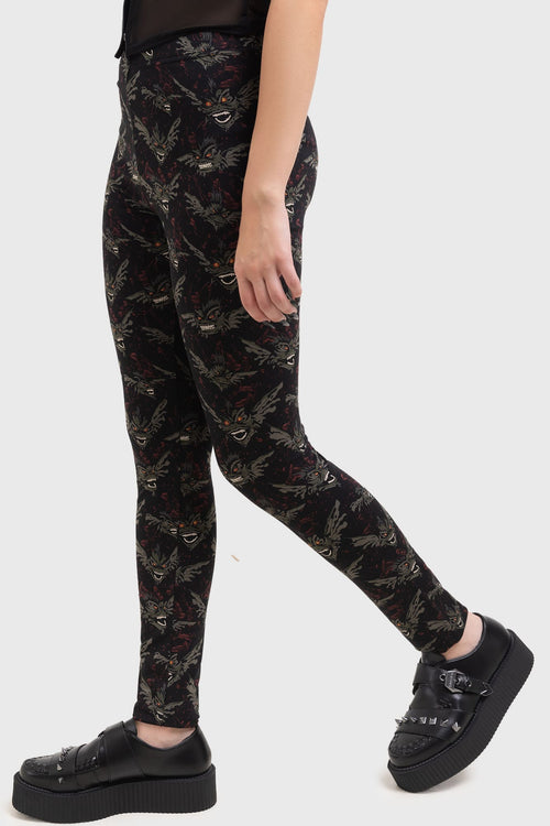 Killstar Gremlins After Midnight Leggings Black
