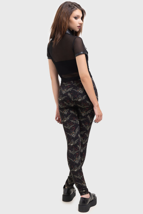 Killstar Gremlins After Midnight Leggings Black