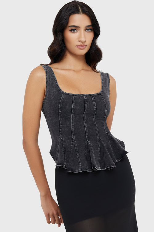 killstar Grim Fang Top Black