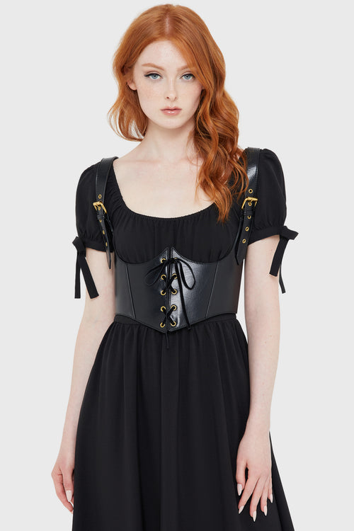 Killstar Grim Gretchen Dress [BLACK] Black