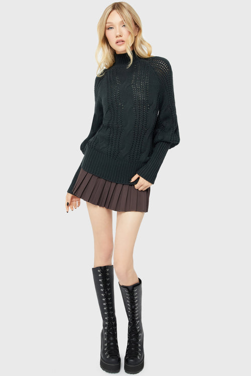 Killstar Hallowbite Sweater Green