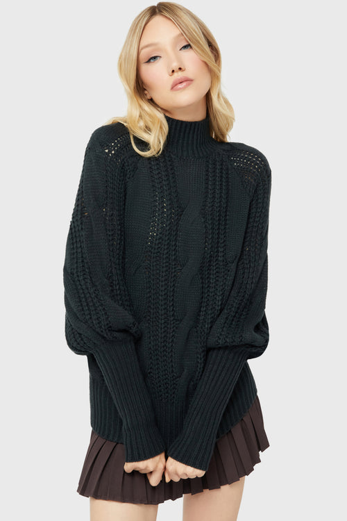 Killstar Hallowbite Sweater Green