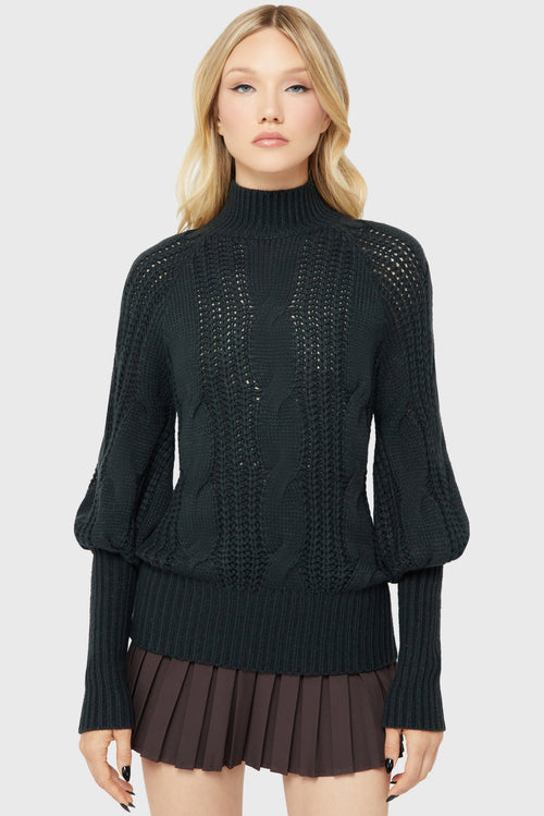 killstar Hallowbite Sweater Green