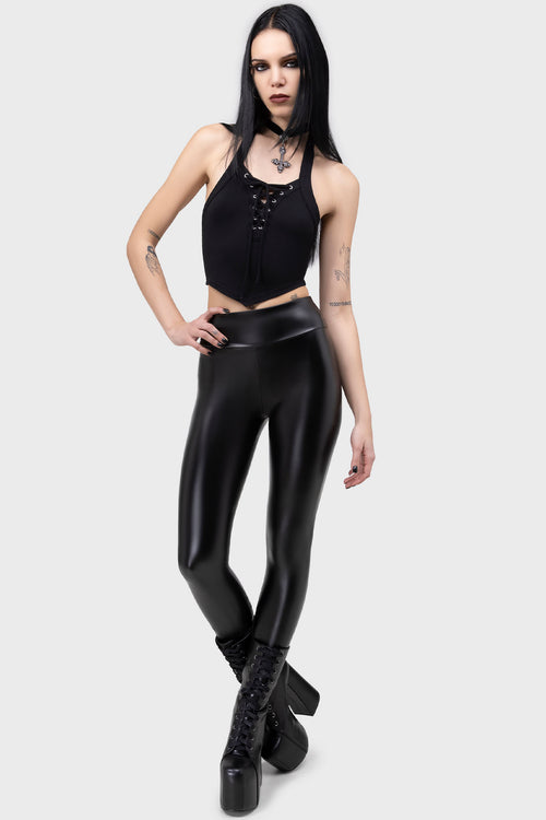 Killstar Haunted Vampiress Leggings Black