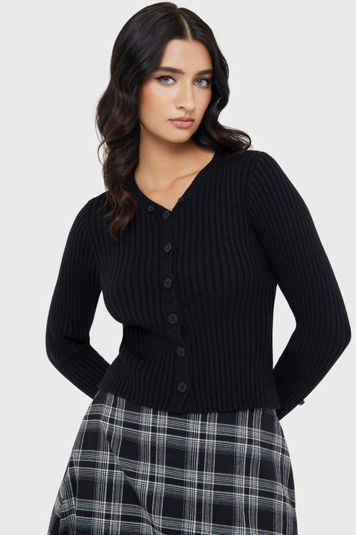 Killstar Hazeveil Cardigan Black