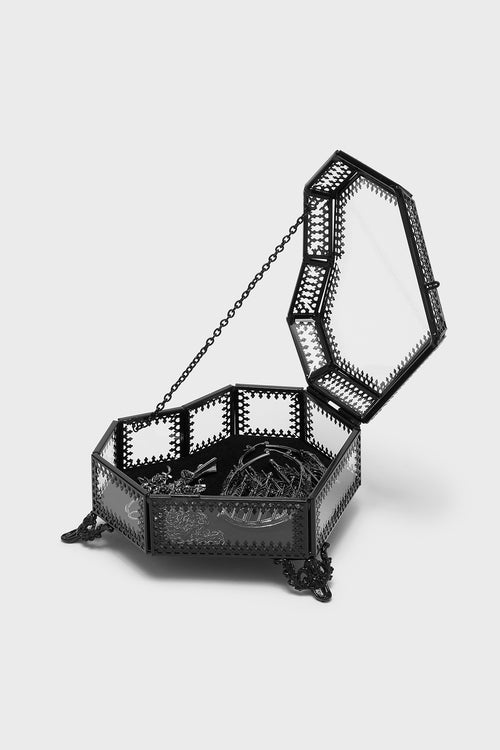 Killstar Heart Of Glass Jewellery Box Black
