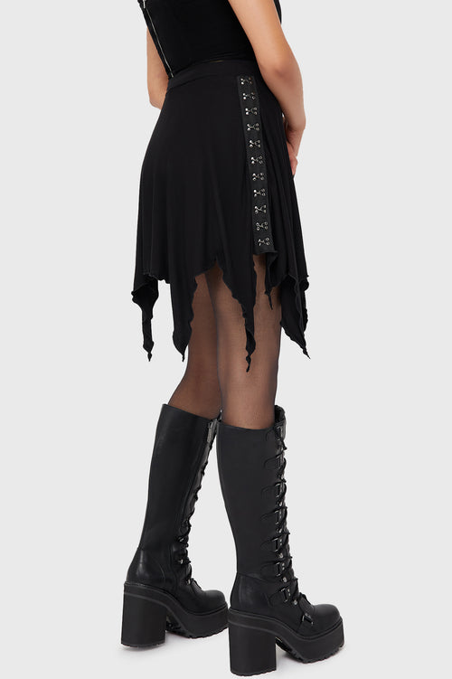 Killstar Heathens Hollow Skirt Black