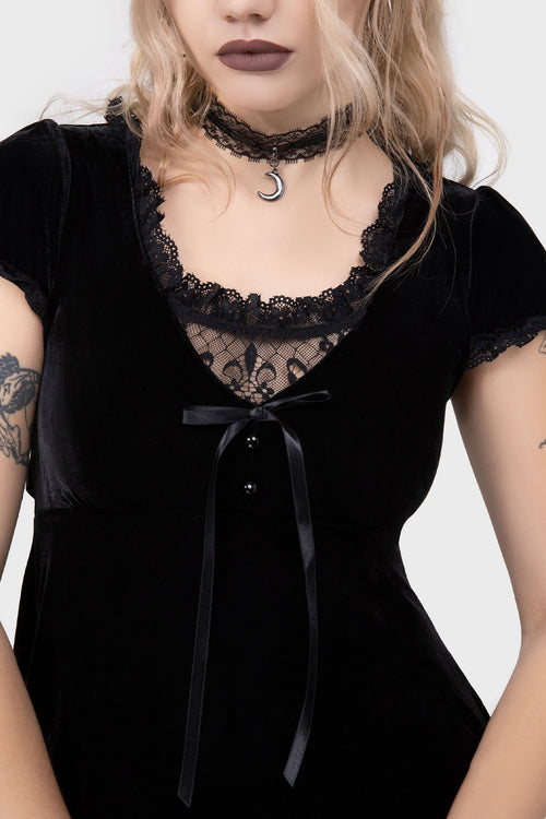 Killstar Heather Babydoll Dress [B] Black