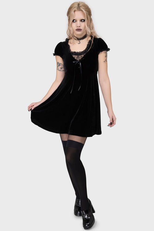 Killstar Heather Babydoll Dress [B] Black