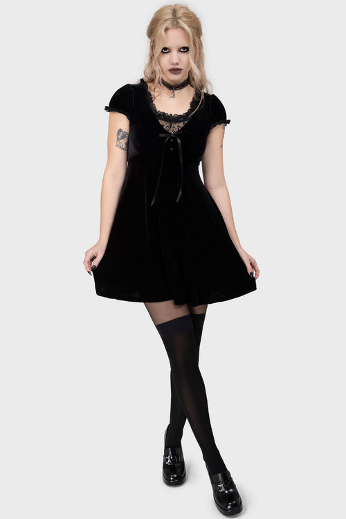 killstar Heather Babydoll Dress [B] Black
