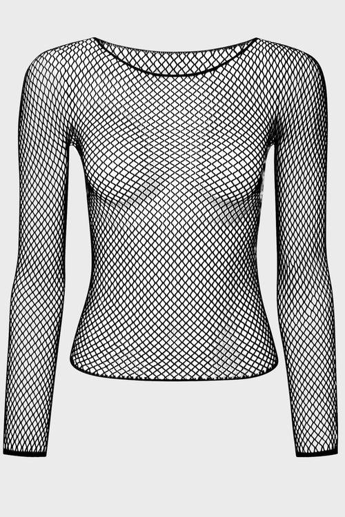 Killstar Hellrazor Fishnet Top [B] Black
