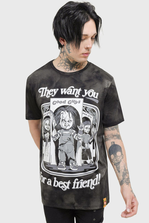 Killstar Hey There Friend T-Shirt Black