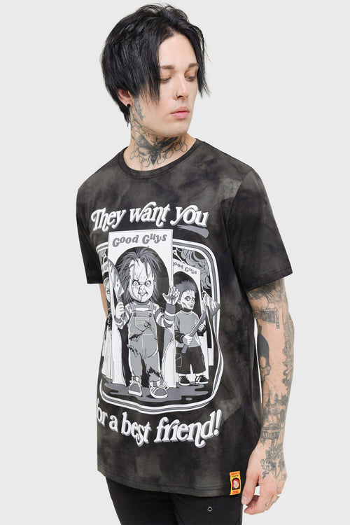 Killstar Hey There Friend T-Shirt Black