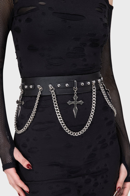 Killstar Hope To Die Cross Belt Black