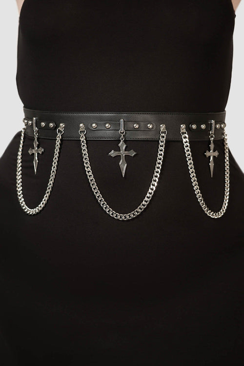 Killstar Hope To Die Cross Belt Black