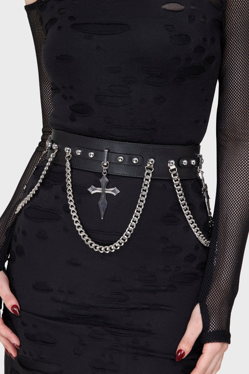 killstar Hope To Die Cross Belt Black