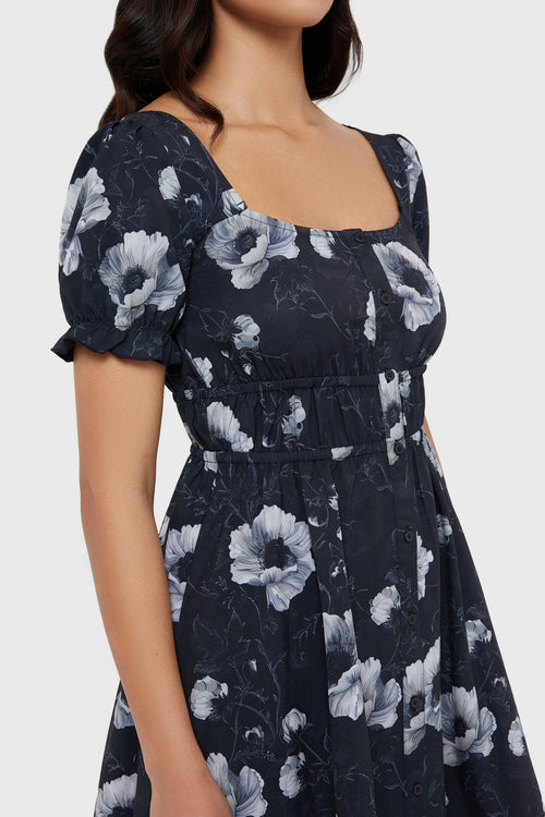 Killstar Howling Moon Dress Black/White