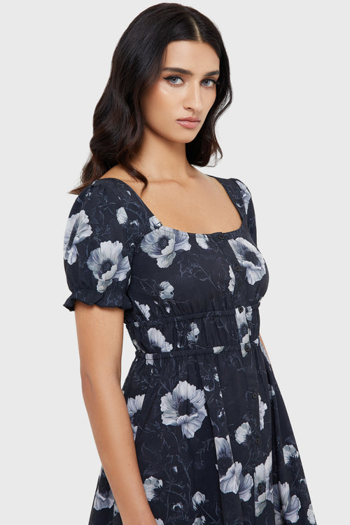 Killstar Howling Moon Dress Black/White