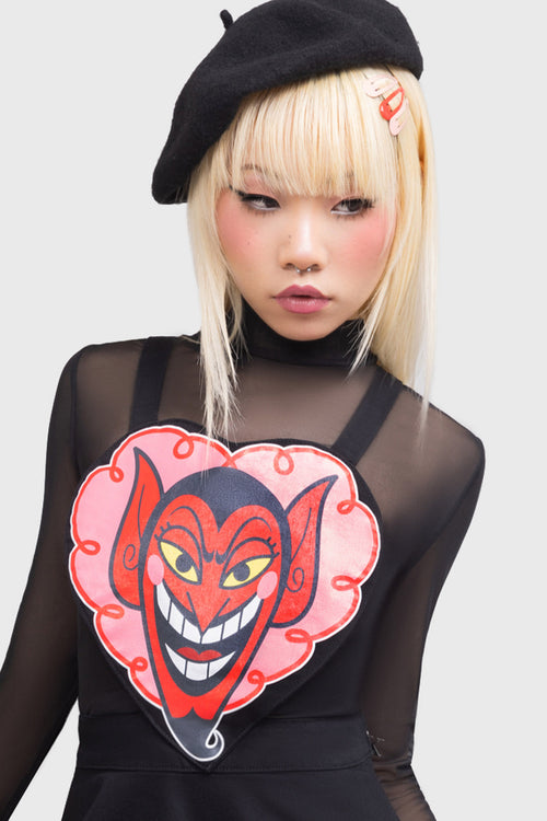 Killstar I Feel Pretty Oh So Pretty Pinafore Black