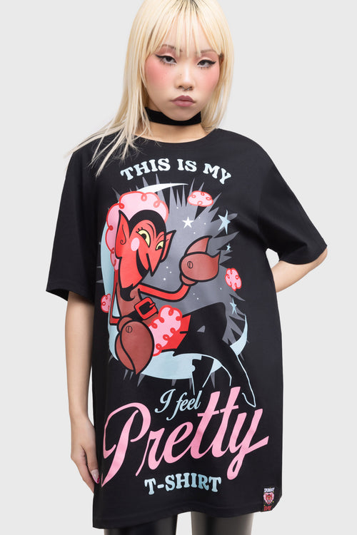 killstar I Feel Pretty T Shirt Black