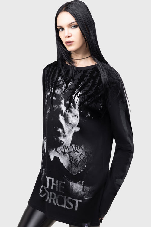 Killstar I'm Not Regan Long Sleeved Top Black