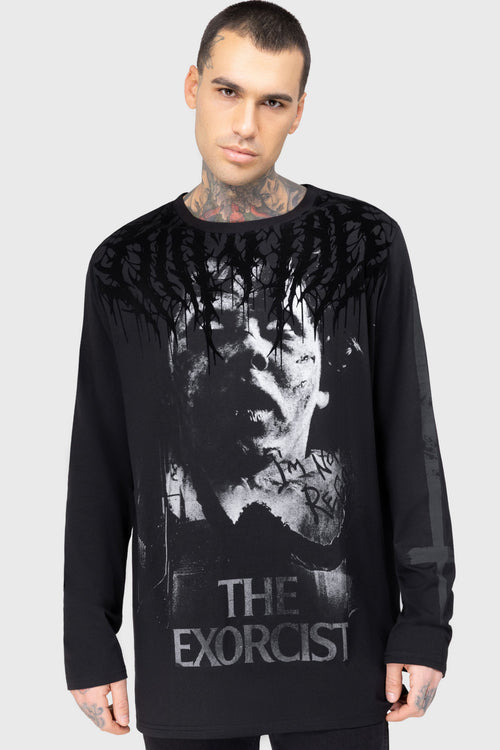 Killstar I'm Not Regan Long Sleeved Top Black