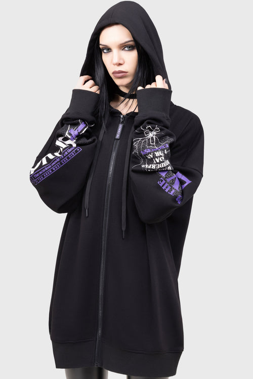 killstar I'm The Devil Hoodie Black