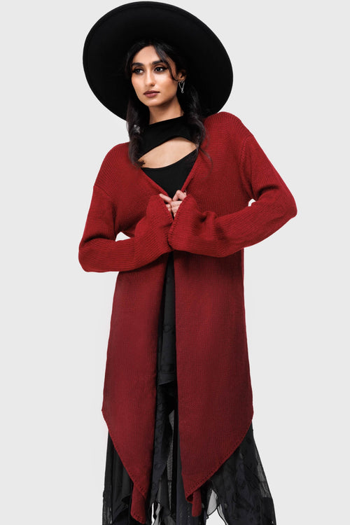 Killstar Infernum Cardigan Black/Red