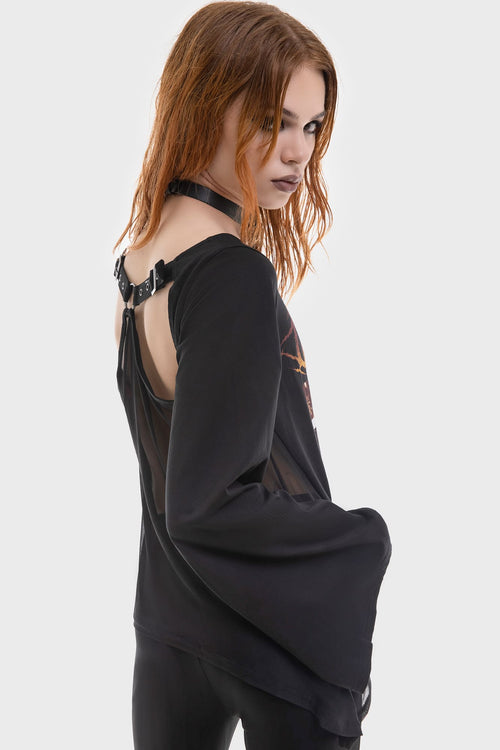 Killstar Initiation Long Sleeved Top Black